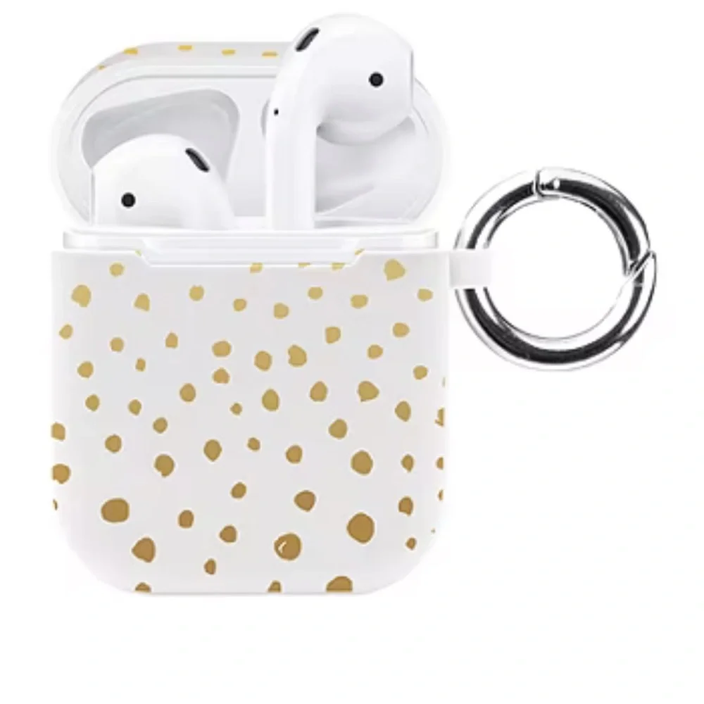 AirPod Case With Hook Gold Speckled NWT MERKURY INOVATIONS